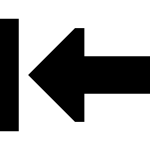 Arrow Left To Line SVG Icon